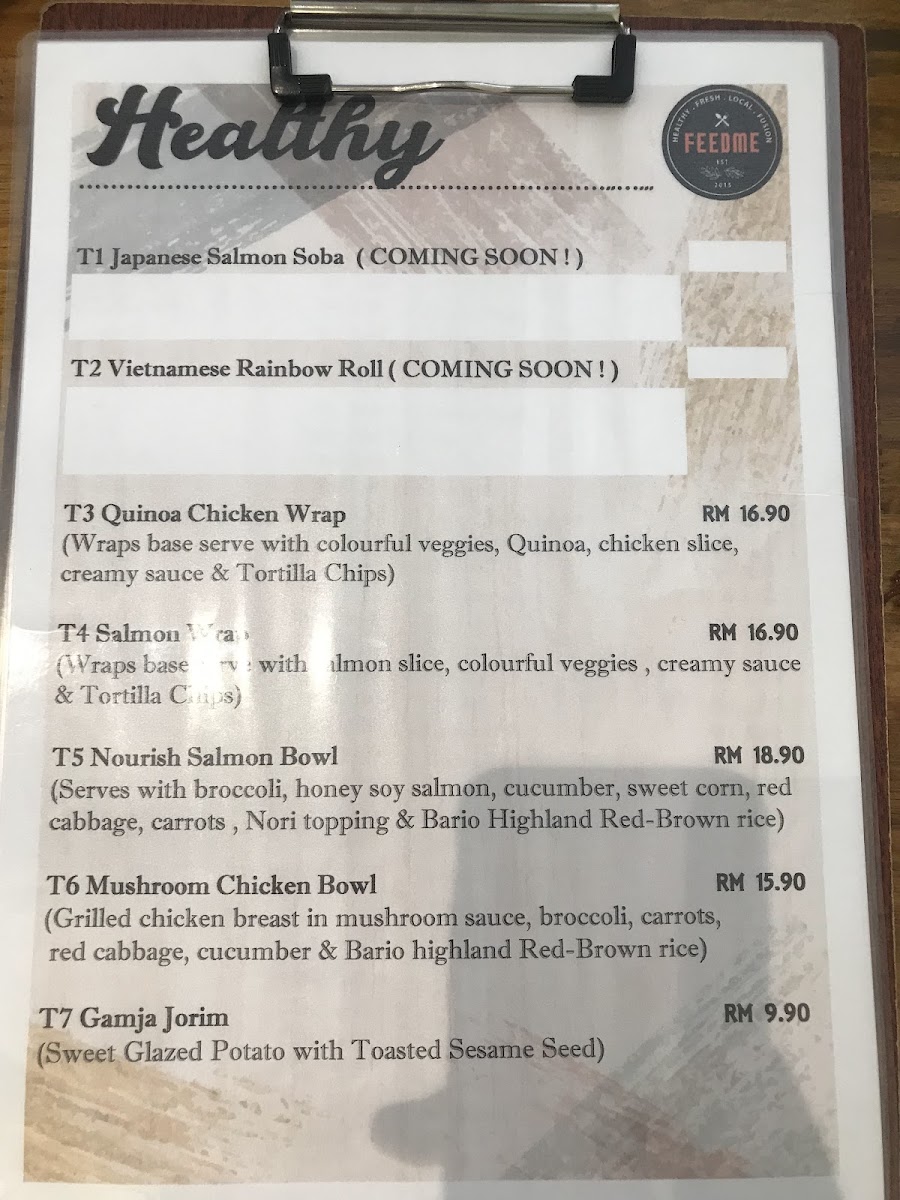 Feed Me Restaurants PLT Photo Menu 10