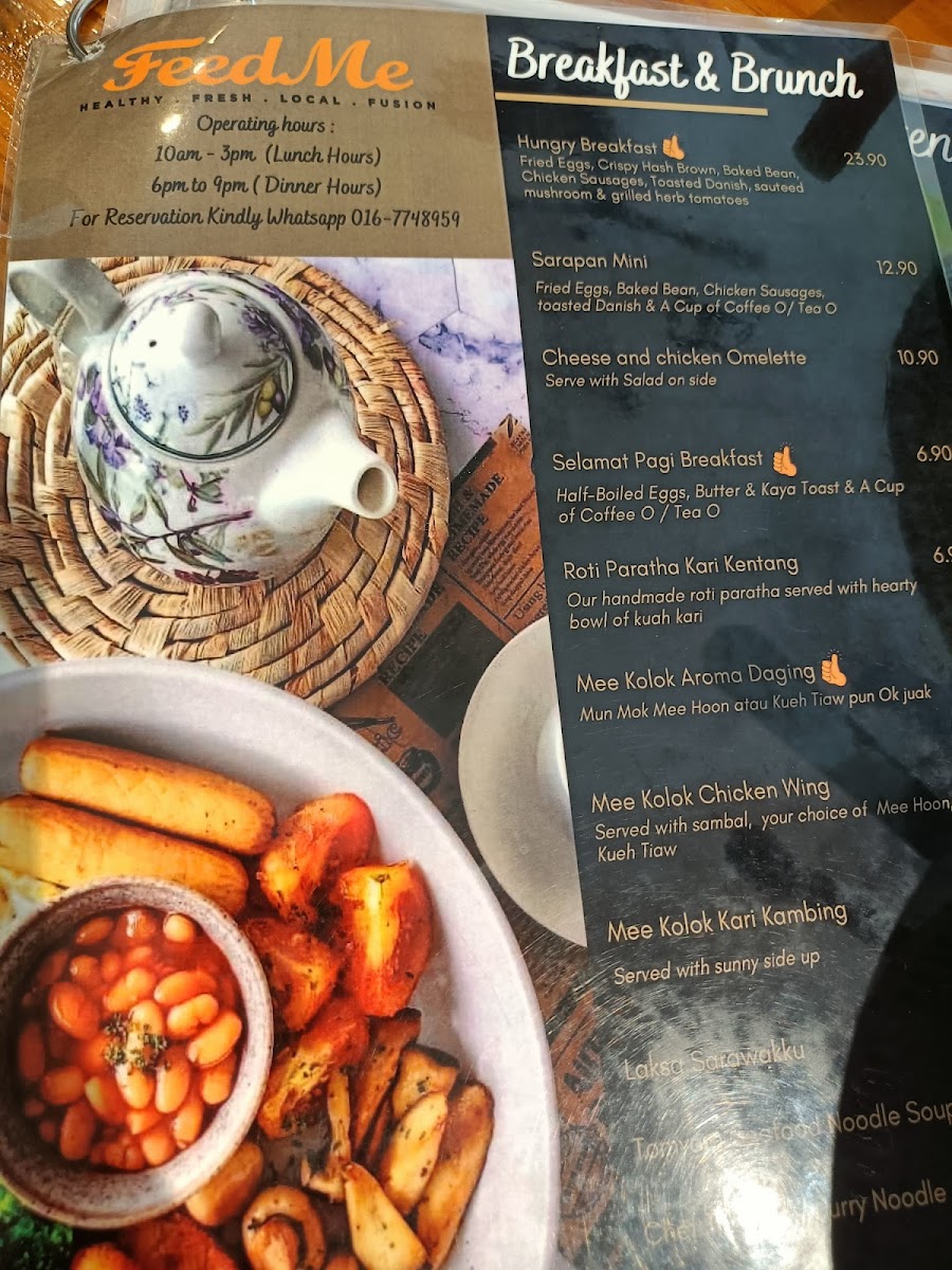 Feed Me Restaurants PLT Photo Menu 6