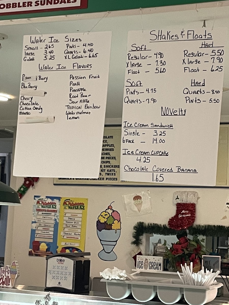 Holiday Ice Cream Photo Menu 5