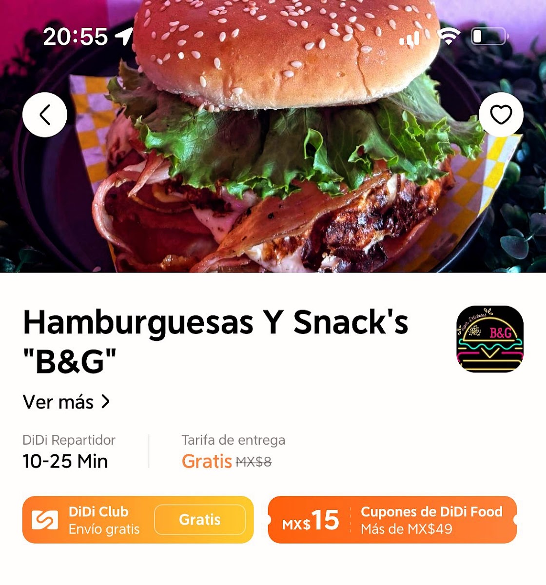 Hamburguesas Y Snack's 'B&G' Photo Menu 6