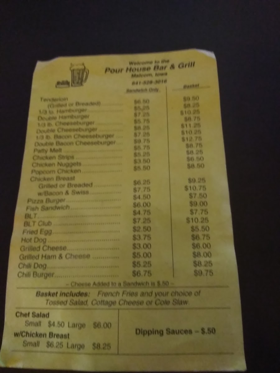 Pour House Bar and Grill Photo Menu 4