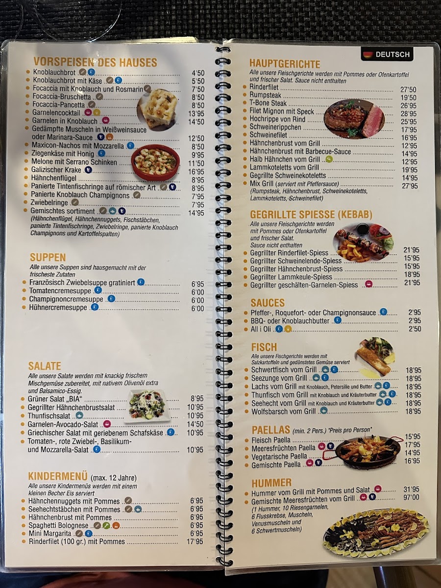 Restaurant B.I.A.Steak House Pizzeria 'Oasis' Photo Menu 3
