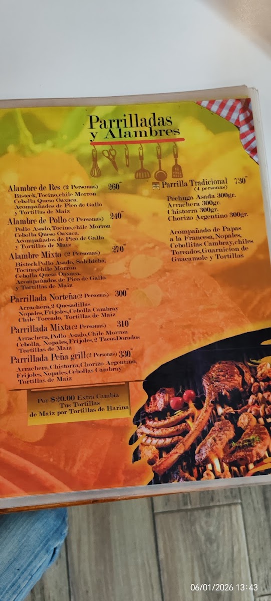 Restaurante Peña Grill Photo Menu 3