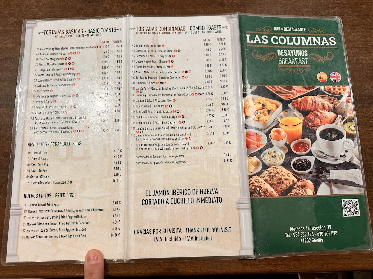 Las Columnas Photo Menu 1