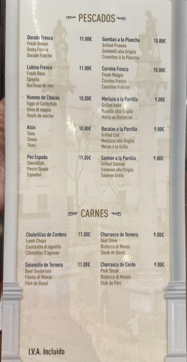 Las Columnas Photo Menu 9
