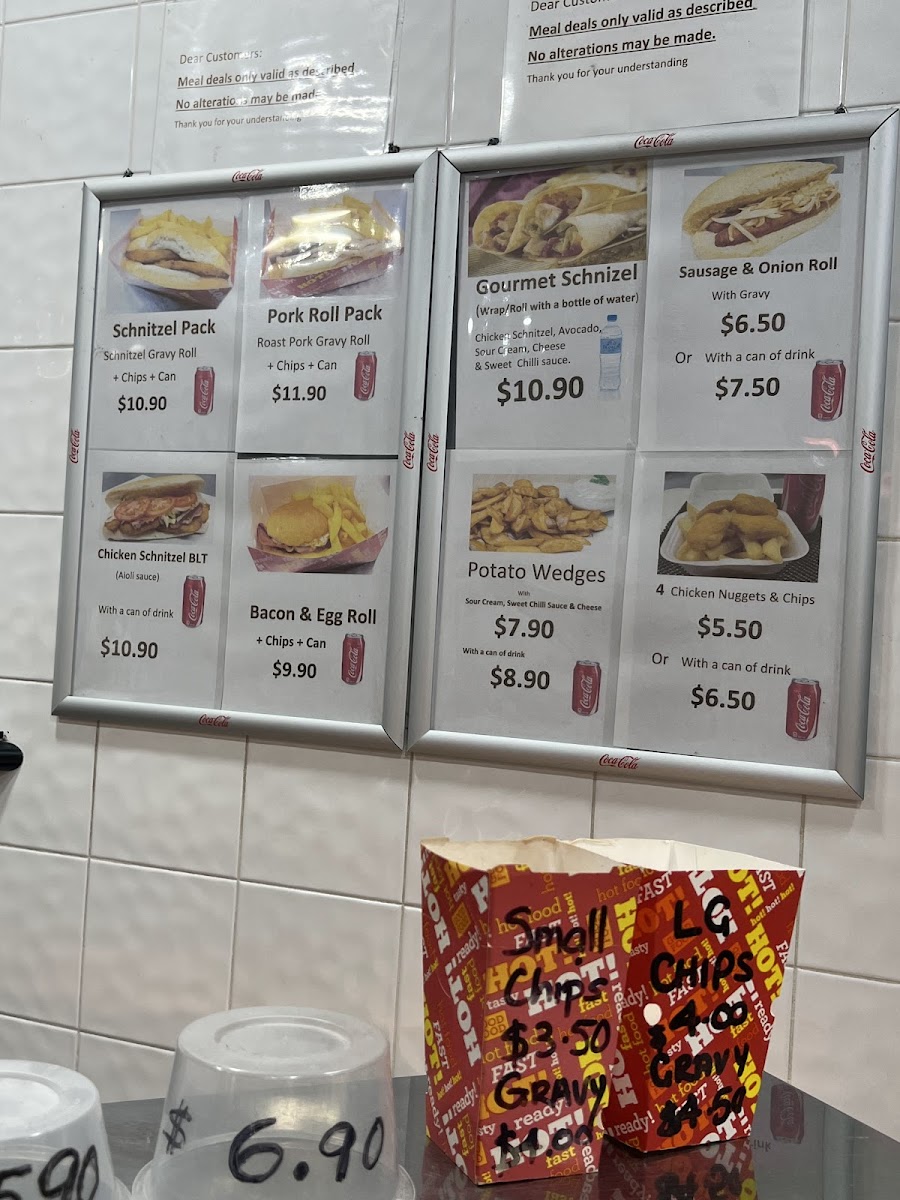 Aussie Roast Photo Menu 1