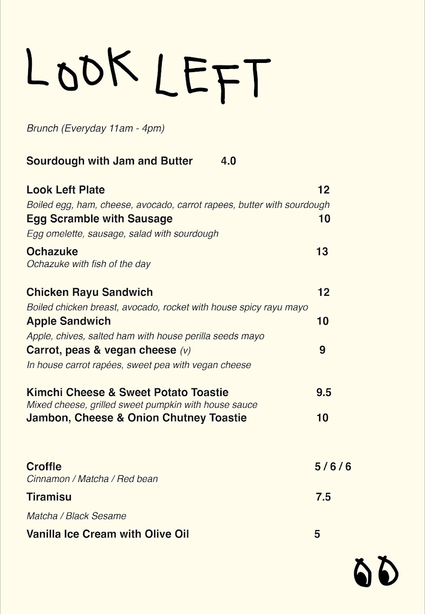 Look Left by YUGU | Cafe & Wine bar Photo Menu 1