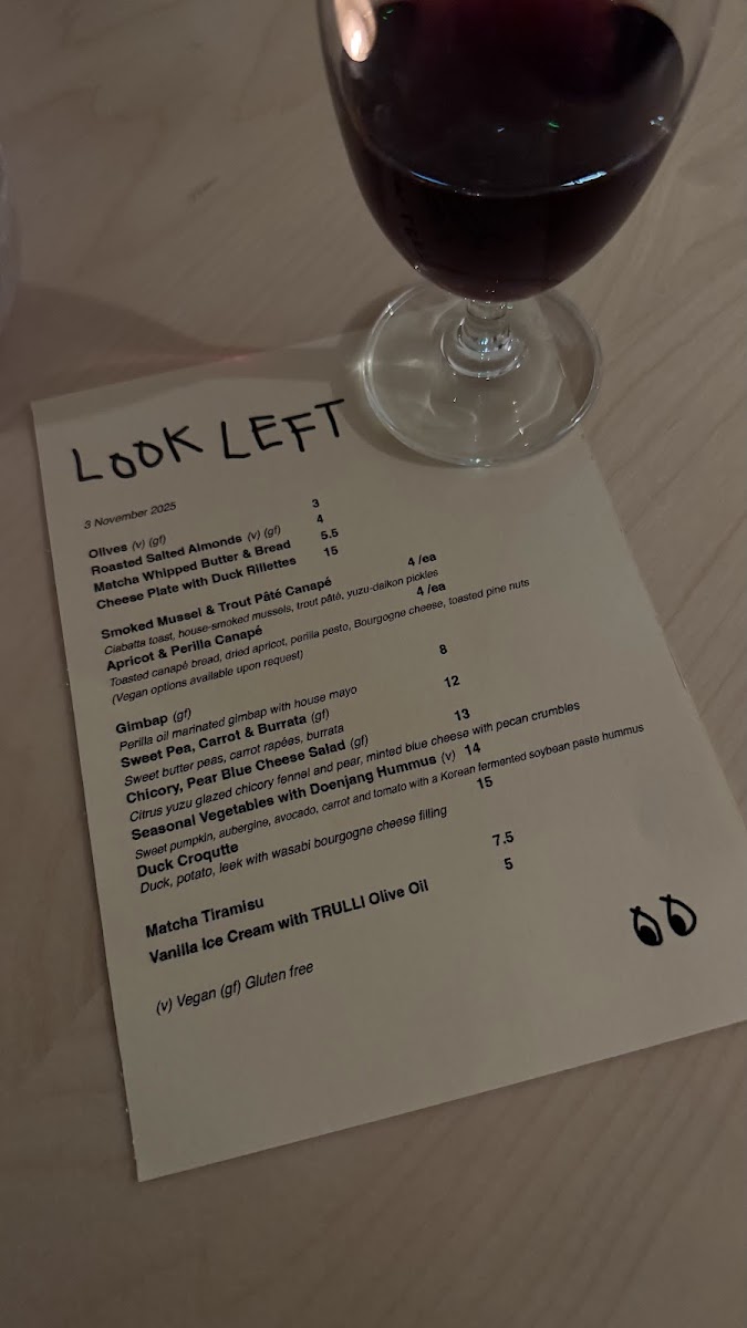 Look Left by YUGU | Cafe & Wine bar Photo Menu 4