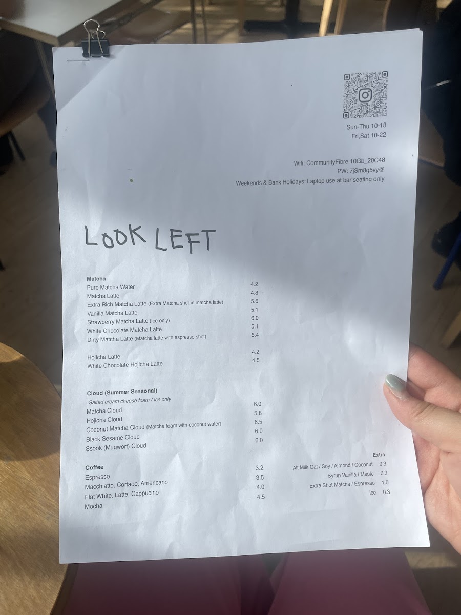 Look Left by YUGU | Cafe & Wine bar Photo Menu 6