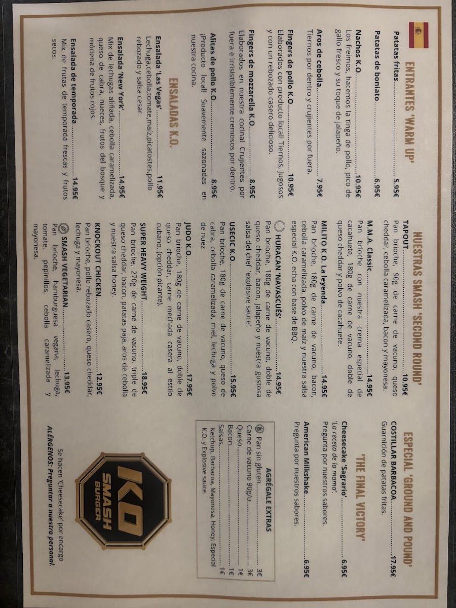 KO SMASH BURGER Photo Menu 1
