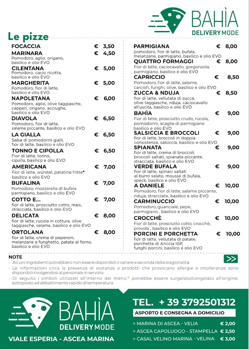 BAHÌA delivery mode Photo Menu 4