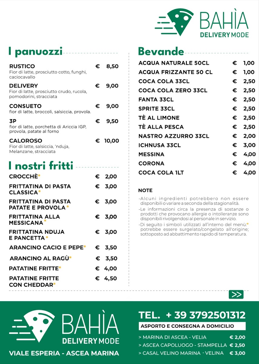 BAHÌA delivery mode Photo Menu 5