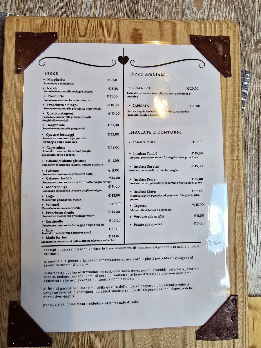 La Capriata Photo Menu 1
