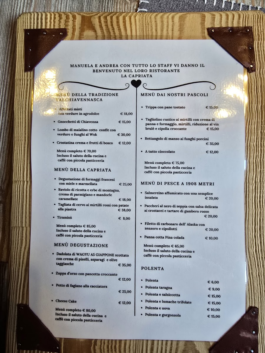 La Capriata Photo Menu 2
