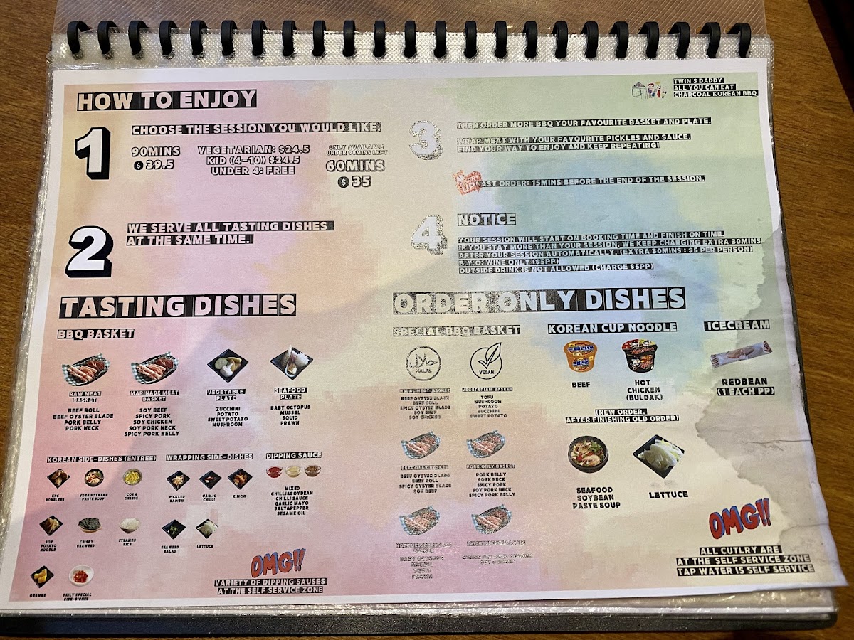 TWIN'S DADDY AYCE KOREAN CHARCOAL BBQ Photo Menu 1