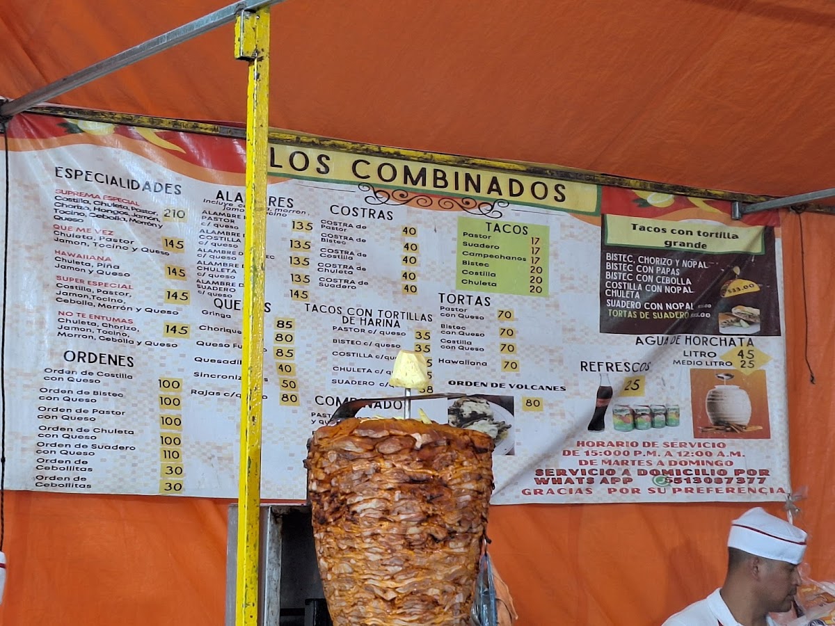 Taquería los Combinados Photo Menu 2