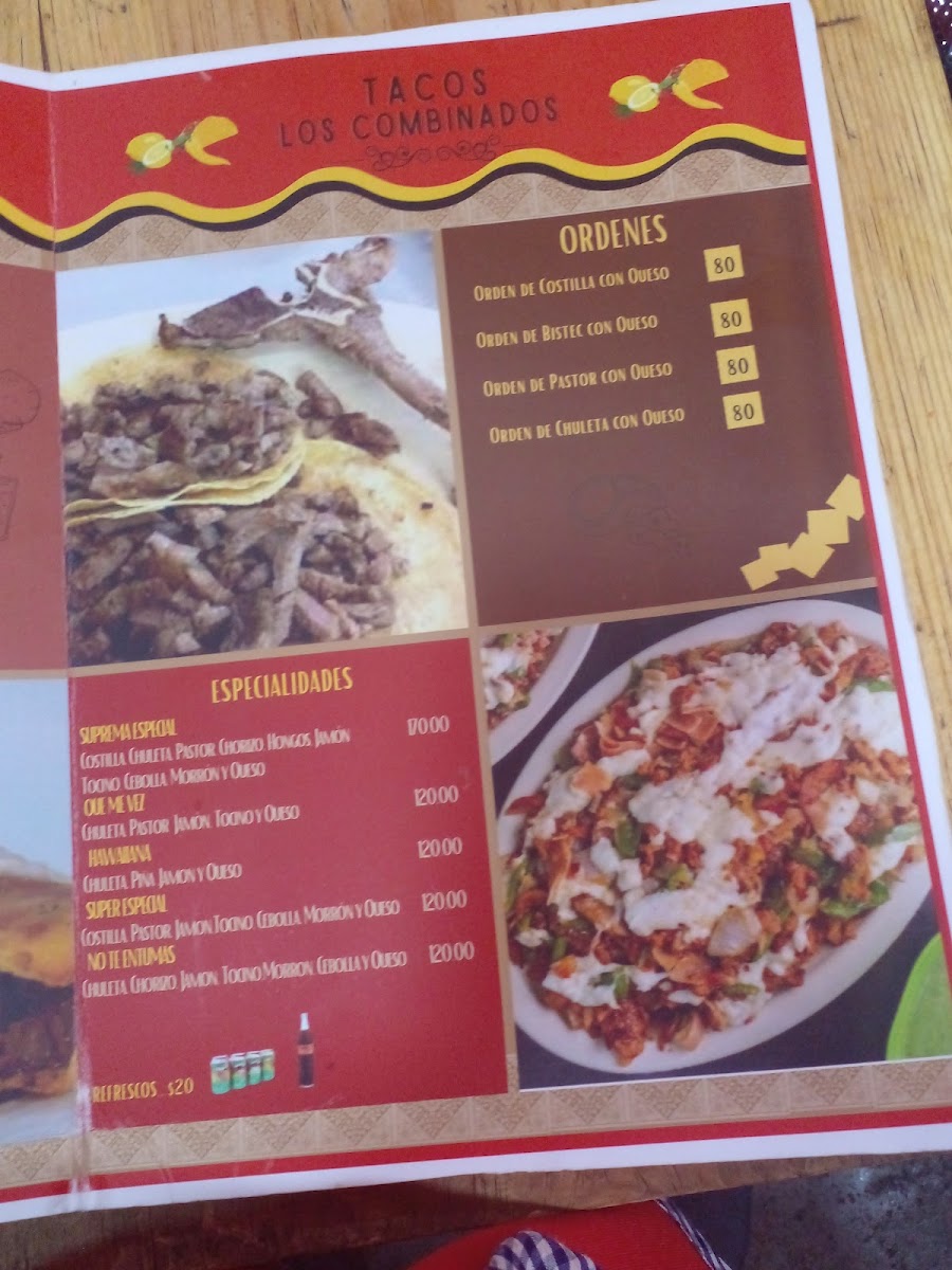 Taquería los Combinados Photo Menu 3