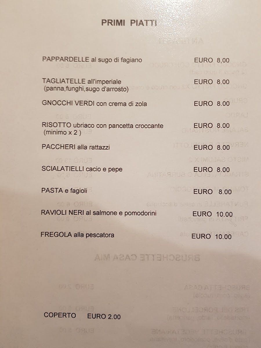 Trattoria A Casa Mia Photo Menu 9