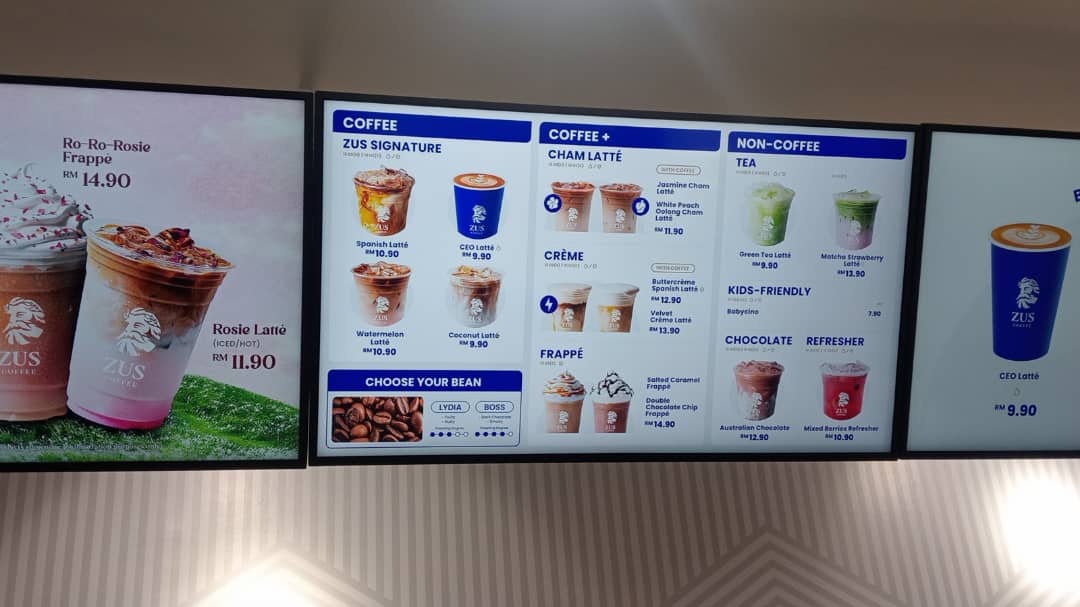 ZUS Coffee - Pendang, Kedah Photo Menu 1