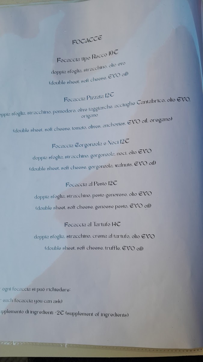 Da Quelli ai Rolli Photo Menu 3