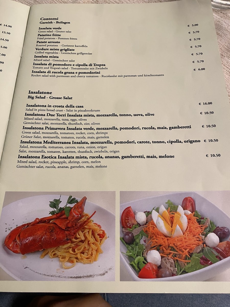 Ristorante Pizzeria Due Torri Photo Menu 10