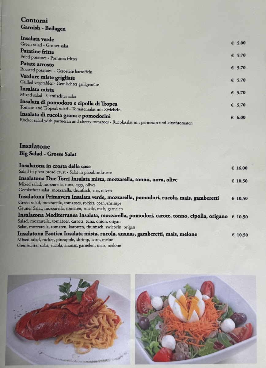 Ristorante Pizzeria Due Torri Photo Menu 2