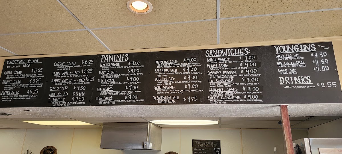The Tin Cup Photo Menu 2