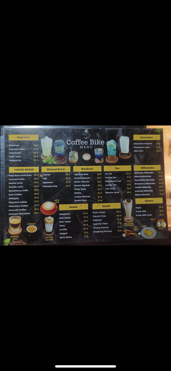Coffee Bike Photo Menu 7