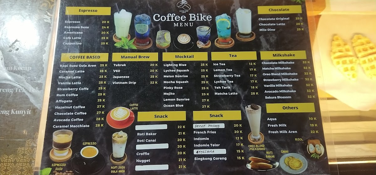 Coffee Bike Photo Menu 8