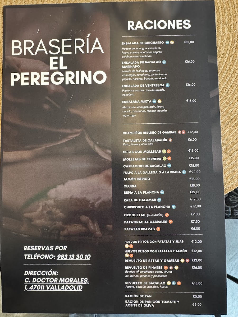 Brasería El Peregrino Photo Menu 1