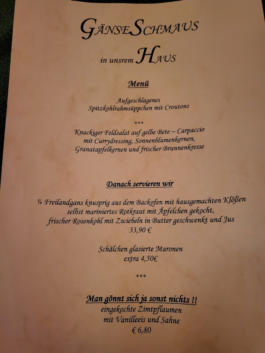 Maxim Gaststätte Photo Menu 1