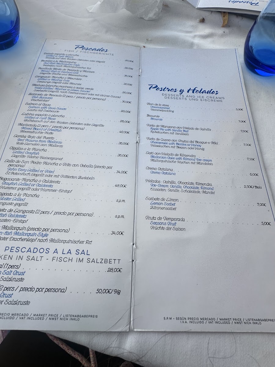 Restaurante Mar Blau Photo Menu 1