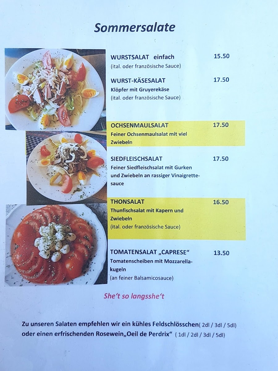 Zum schiefen Eck Photo Menu 7