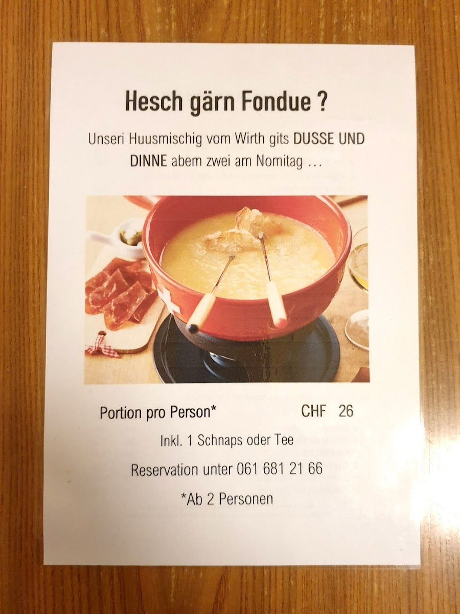Zum schiefen Eck Photo Menu 9
