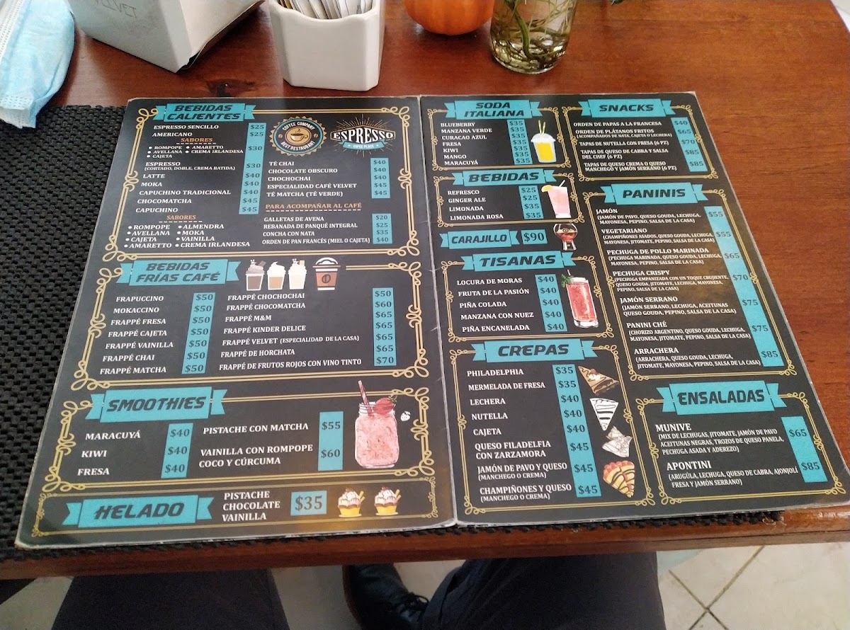 Café Velvet Centro Photo Menu 1