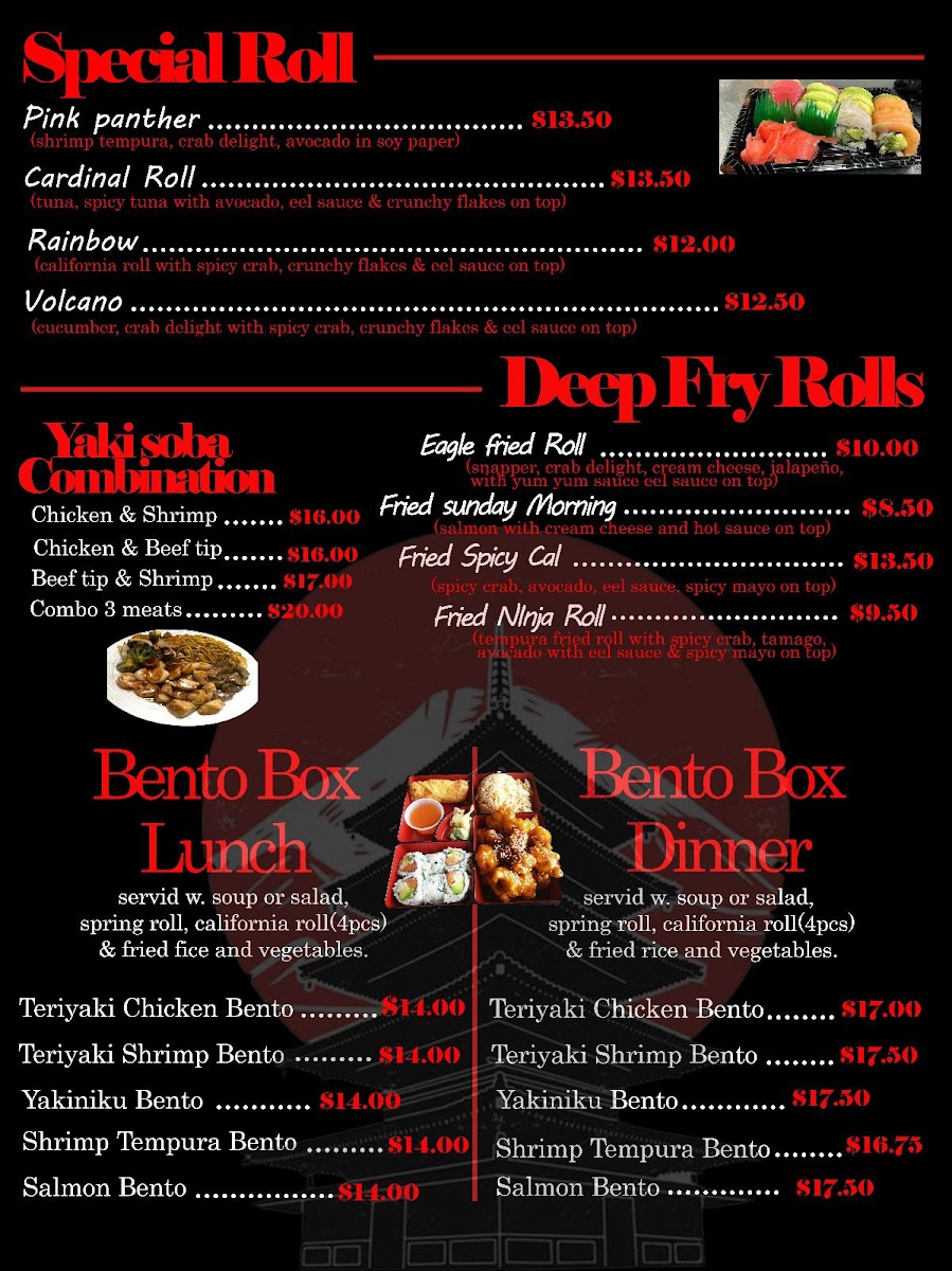 Yummy Japan Hibachi Kitchen Photo Menu 2