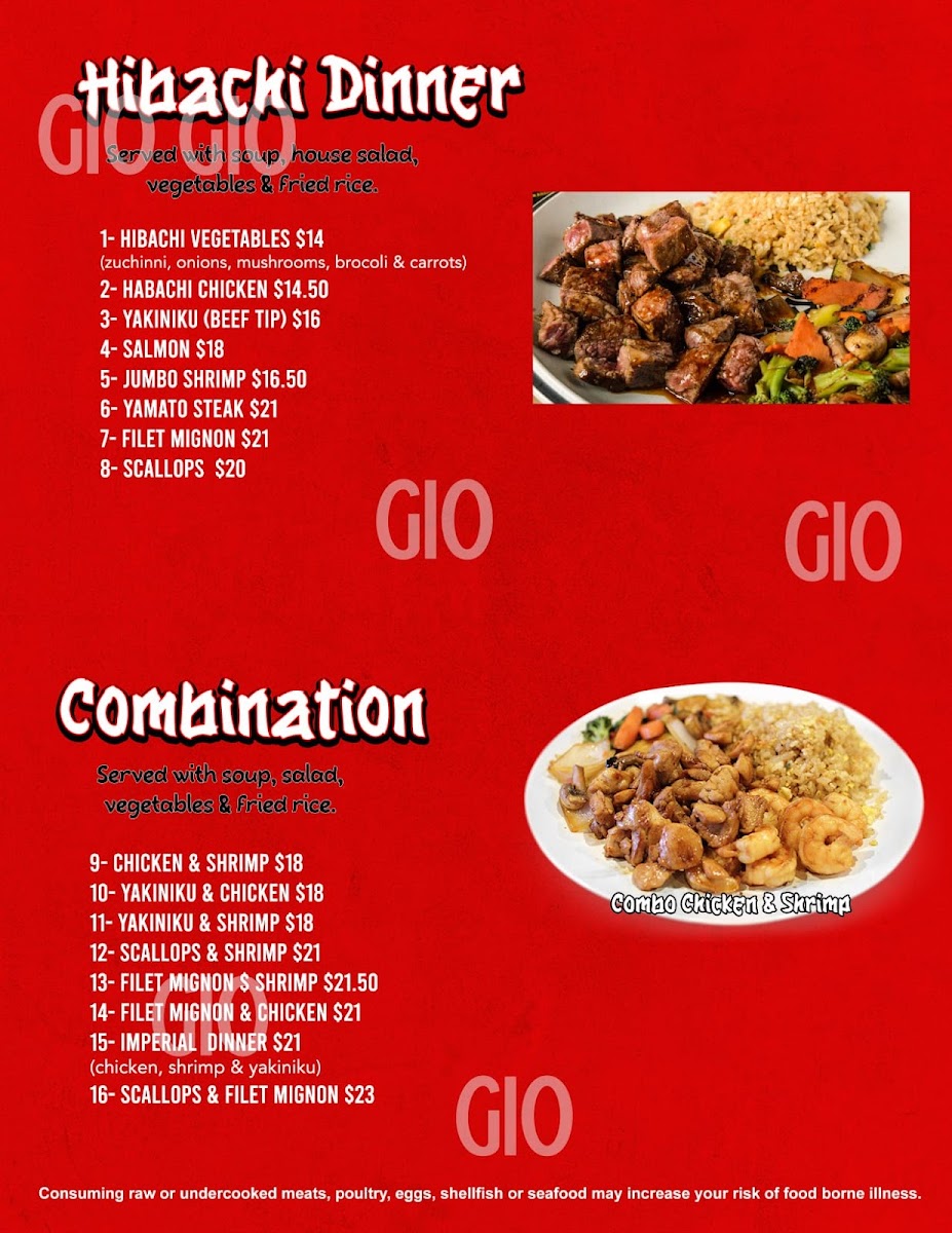 Yummy Japan Hibachi Kitchen Photo Menu 7