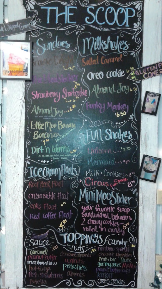 The Scoop Ice Cream Cafe Photo Menu 10