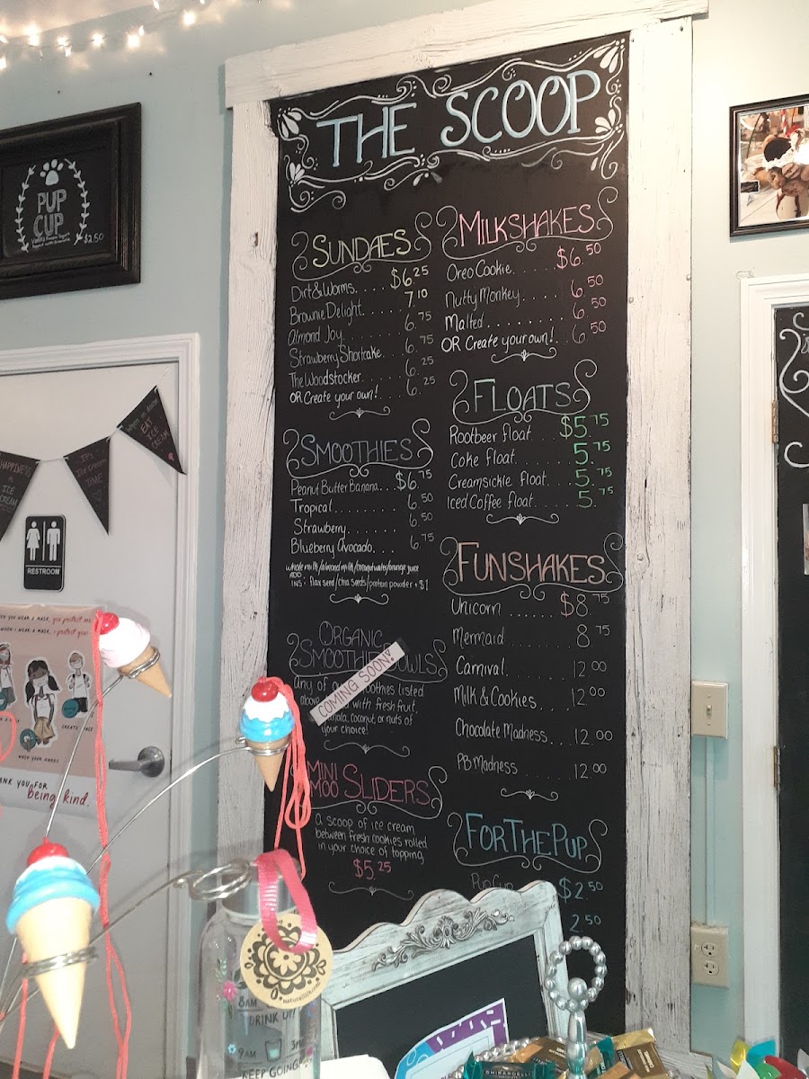 The Scoop Ice Cream Cafe Photo Menu 2