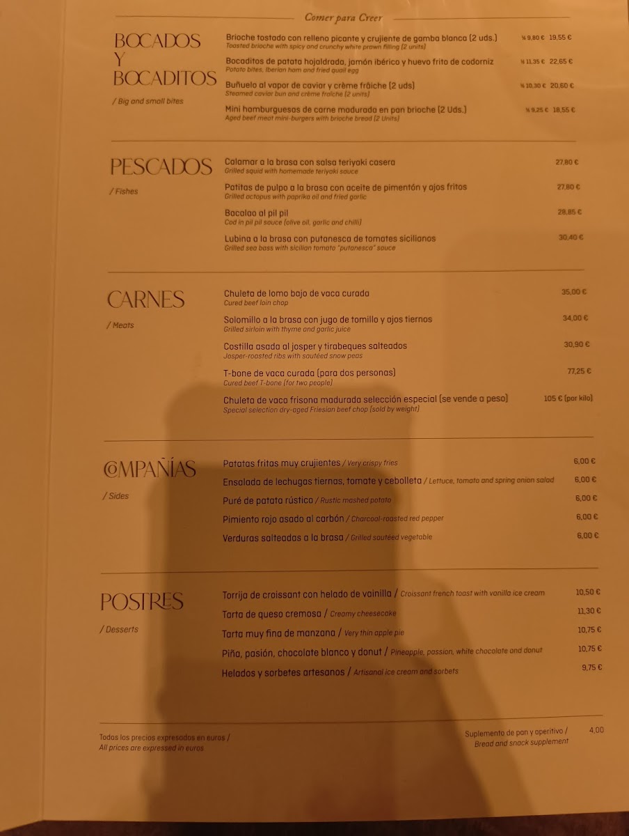 Fanático Photo Menu 1