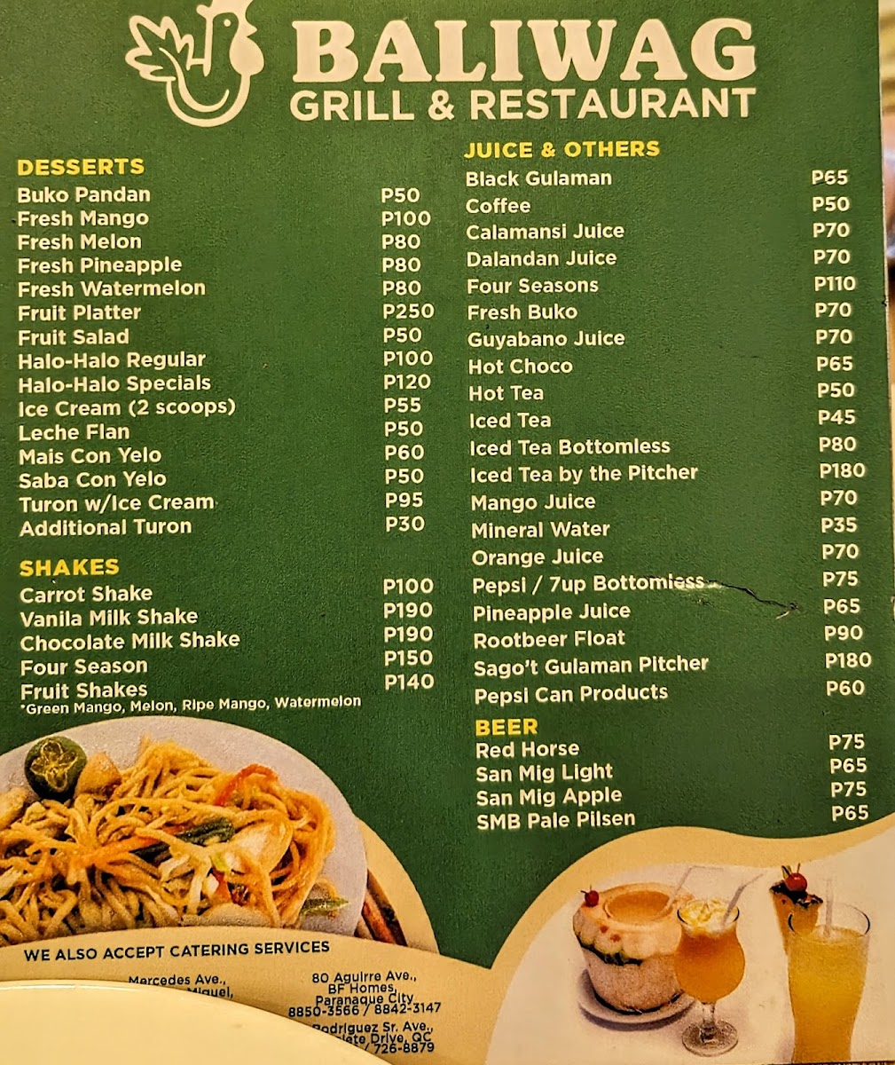 Baliwag Grill and Restaurant Maginhawa Branch Photo Menu 4