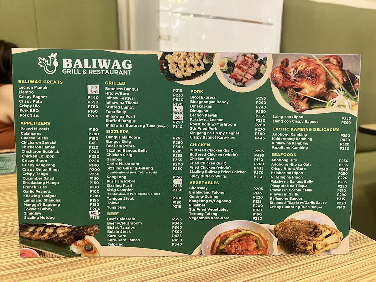 Baliwag Grill and Restaurant Maginhawa Branch Photo Menu 5