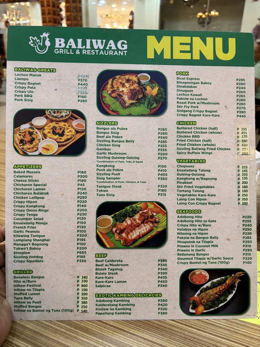 Baliwag Grill and Restaurant Maginhawa Branch Photo Menu 6