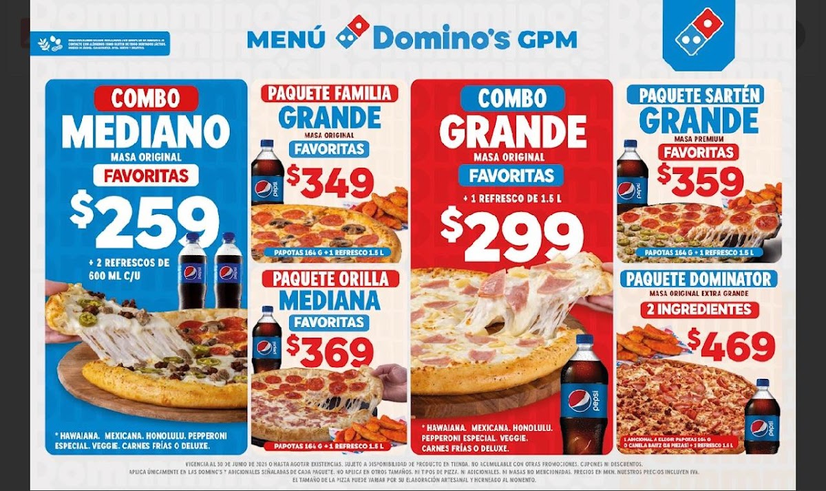 DOMINOS PLAZA DE ARMAS Photo Menu 2