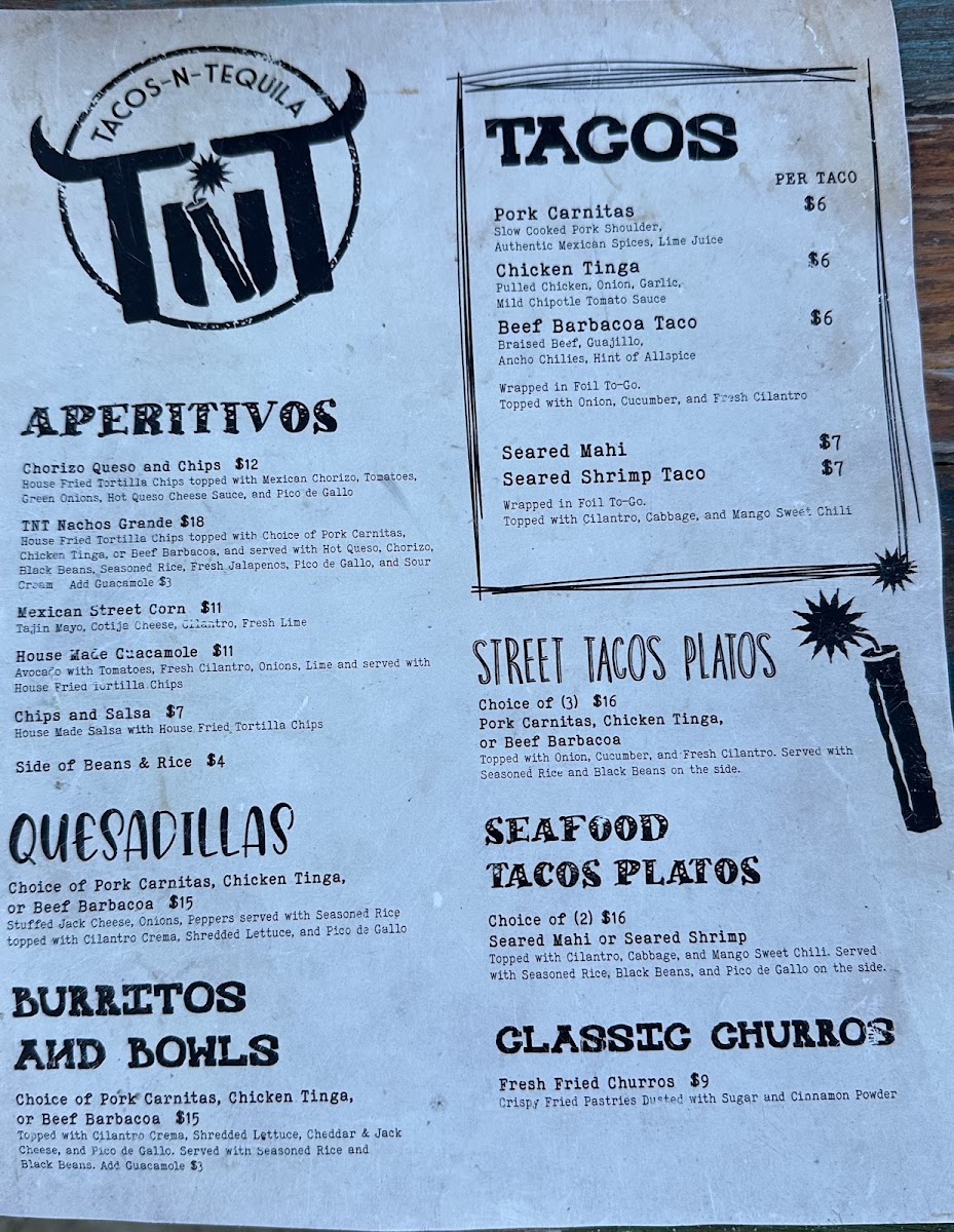 Tacos-N-Tequila Photo Menu 2
