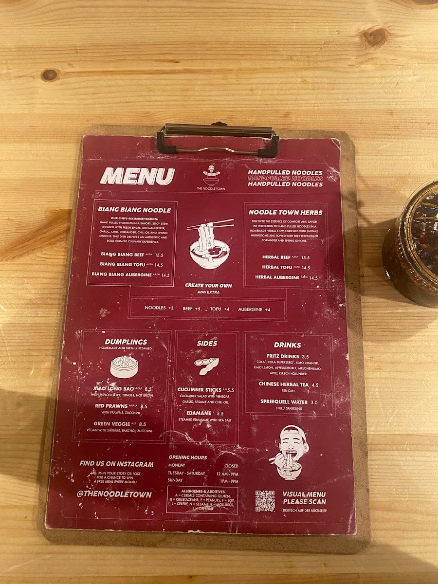 The Noodle Town Mitte Photo Menu 10
