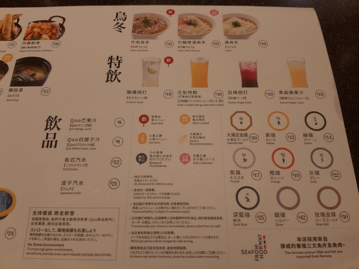 Genki Sushi (Panda Place) Photo Menu 3