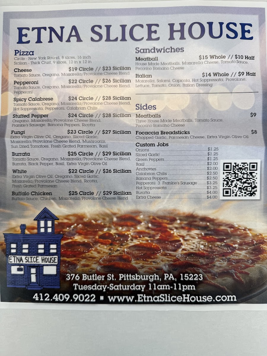 Etna Slice House Photo Menu 2