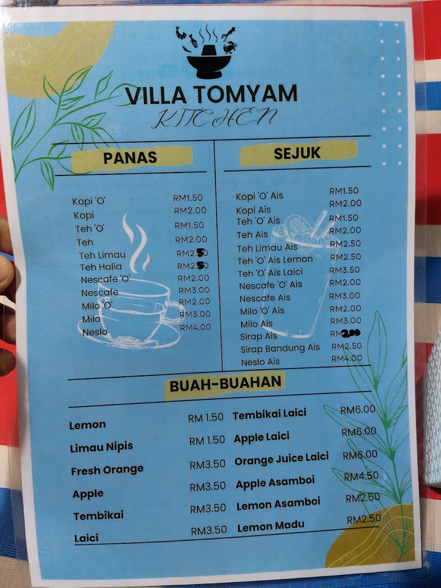 Villa Tomyam Kitchen (Taman Desa Melang) Photo Menu 1