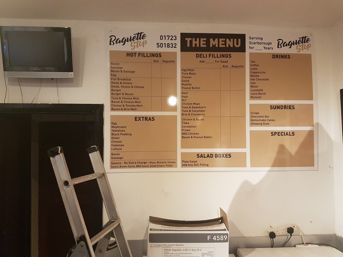 Baguette Stop Photo Menu 2